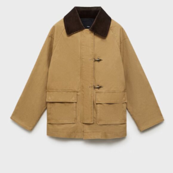 Mango Oversized parka with contrasting collar - NWT - Picture 1 of 3